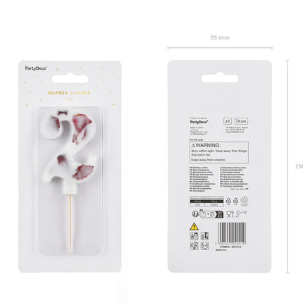 2 vuoden kynttilän terälehdet 8cm