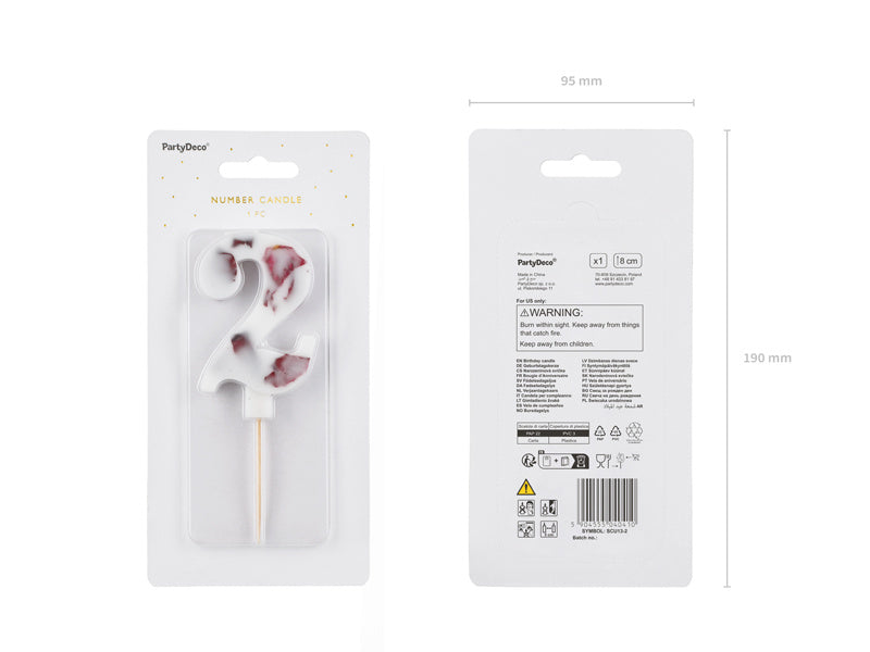 2 vuoden kynttilän terälehdet 8cm