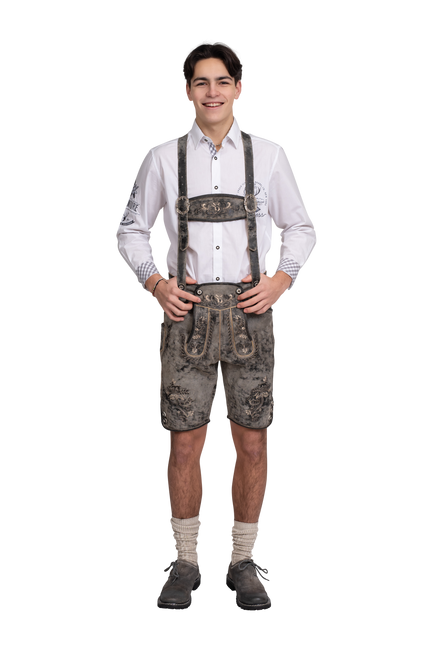 Nahkahousut Harmaa Miesten lyhyt Vintage