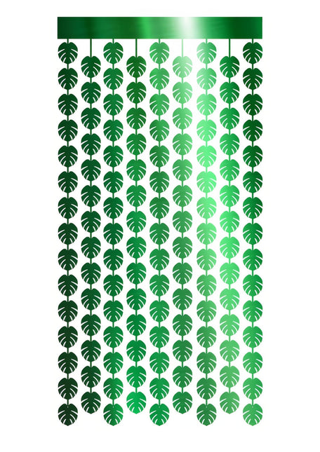 Havaiji Ovi Verho Vihreä Palm Leaves 2m