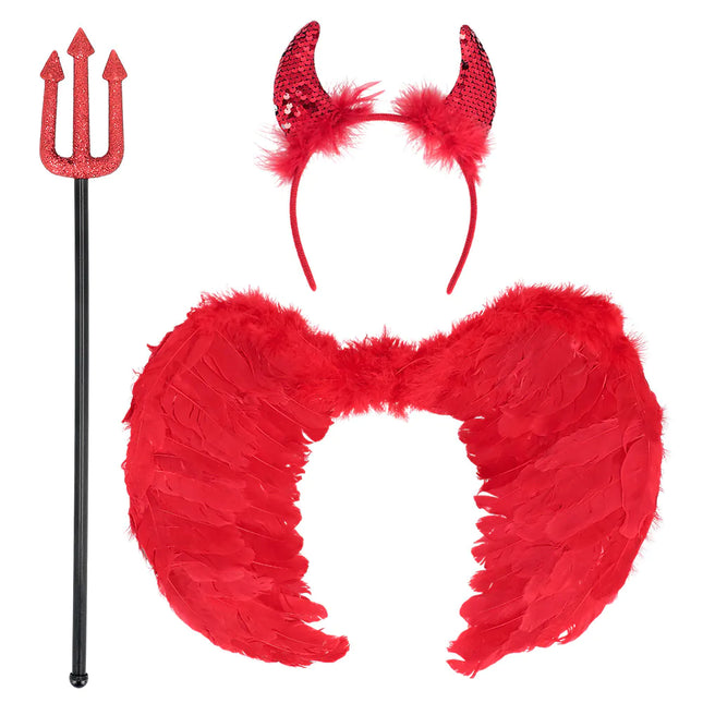 Halloween tarvikesarja Ladies Devil 3 palaa