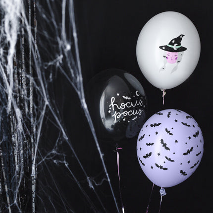 Halloween ilmapallot Hocus Pocus 30cm 50kpl