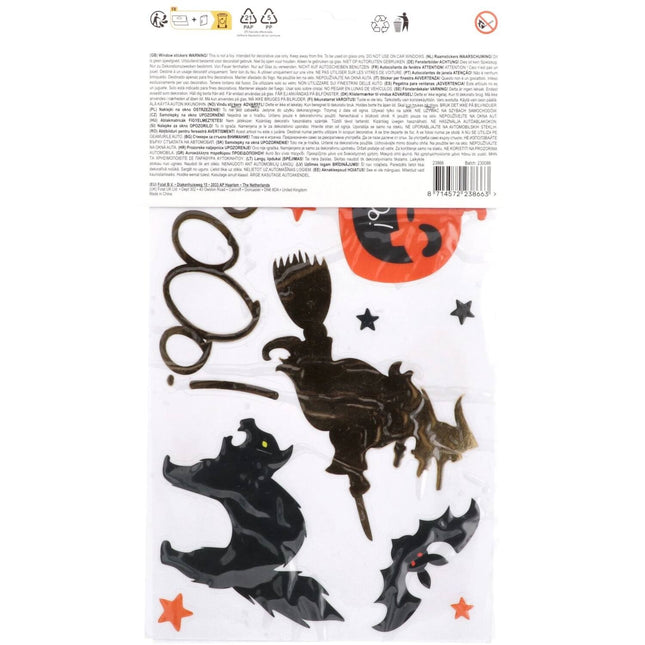 Ikkuna tarroja Halloween hahmot