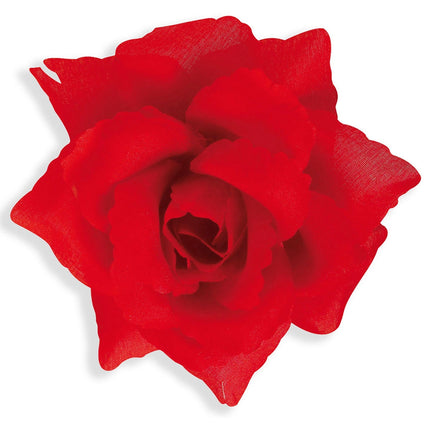 Punainen rintaneula ruusu 10cm