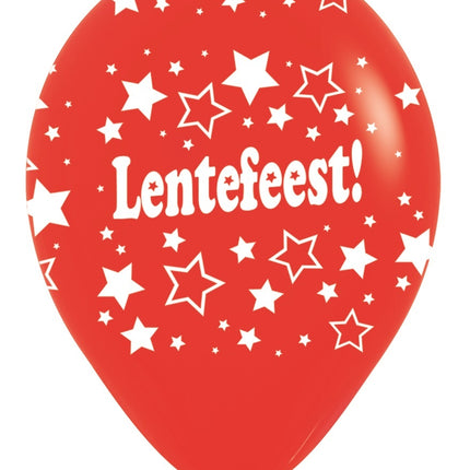 Ilmapallot kevätjuhlan tähdet punainen 30cm 25kpl