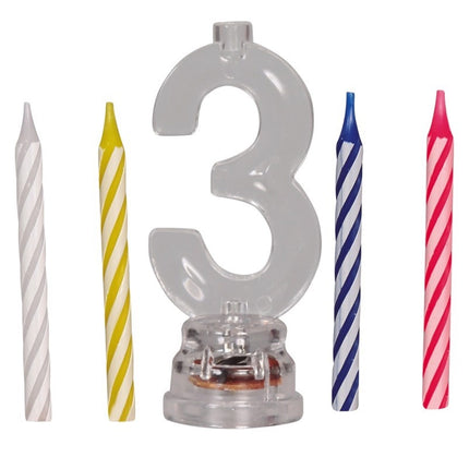 Kynttilänjalka 3 vuotta Led 13cm