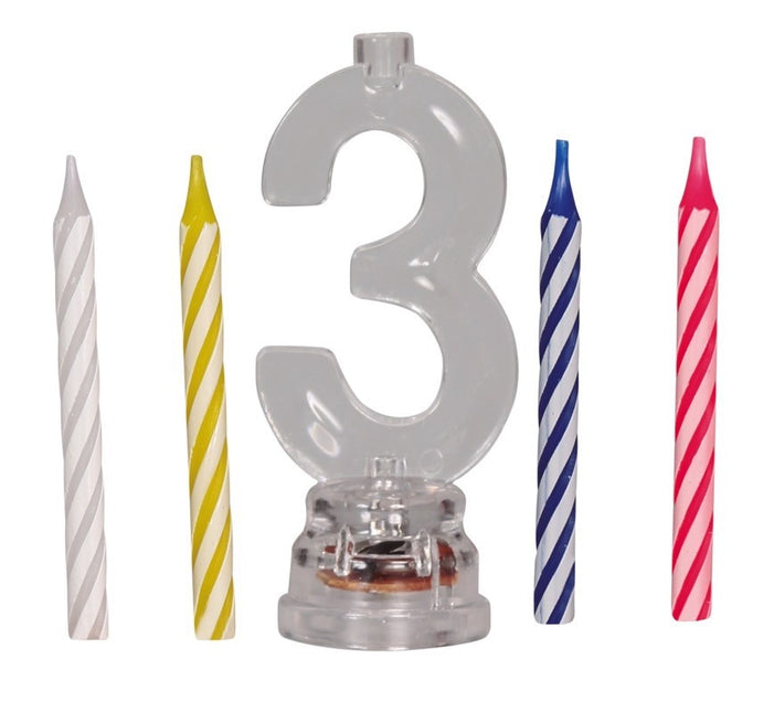 Kynttilänjalka 3 vuotta Led 13cm