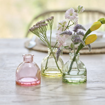 Värillinen pöydän koristelu lasi 3kpl