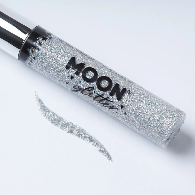 Moon Glitter Holografinen glitteri silmänrajauskynä hopea 10ml