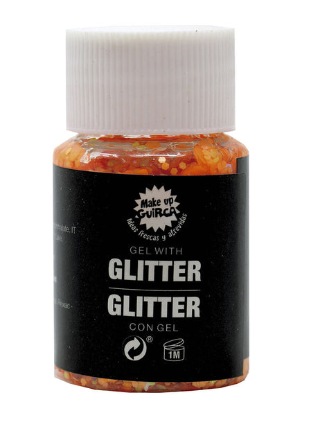 Oranssi glittergeeli 20g