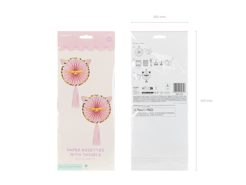 Kissa ruusuke 26cm 2kpl