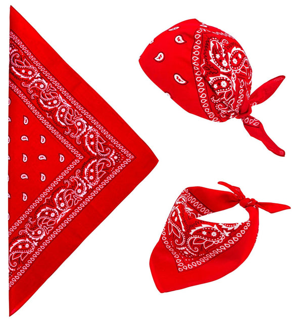 Punainen Bandana kuvio