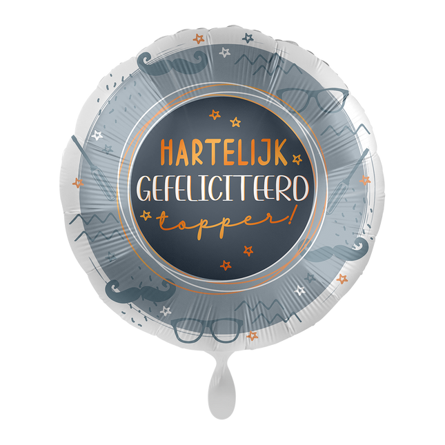 Hyvää syntymäpäivää helium ilmapallo Topper tyhjä 43cm