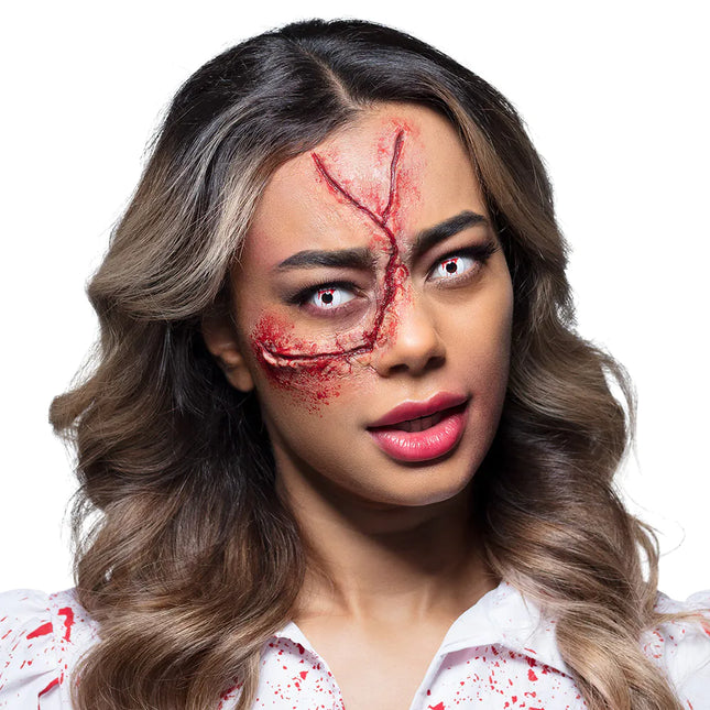 Valkoinen väri linssit veri