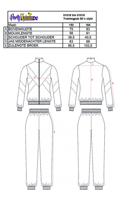 Verryttelypuku 80`S Style Lapset 164