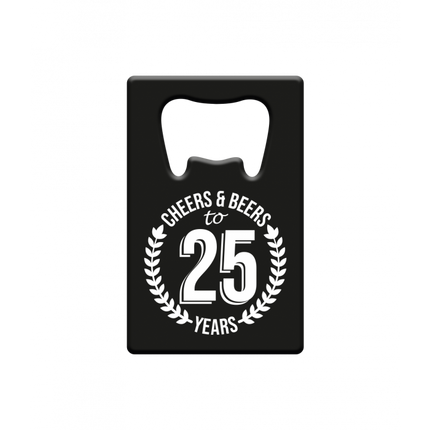 Oluen avaaja 25 vuotta Cheers & Olutlaatikko