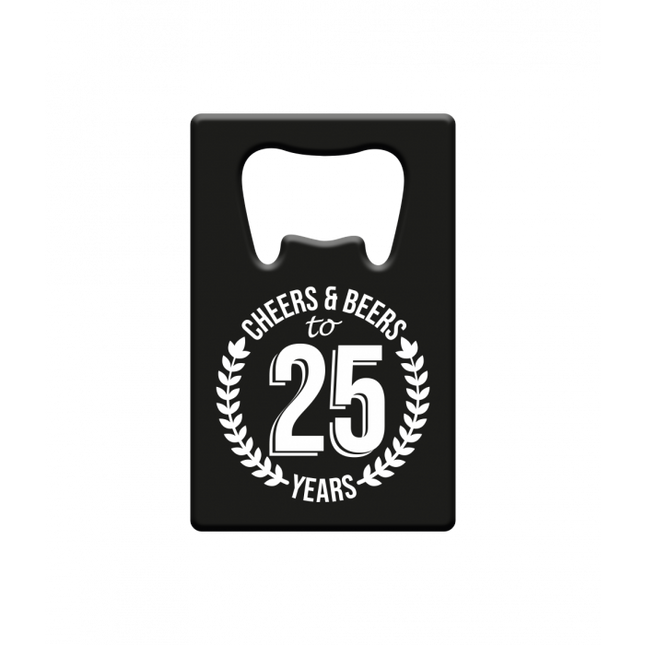 Oluen avaaja 25 vuotta Cheers & Olutlaatikko