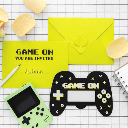 Gaming Party kutsut 16cm 6kpl