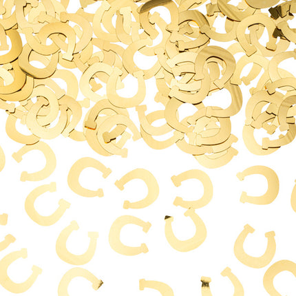 Kultainen konfetti hevosenkengät