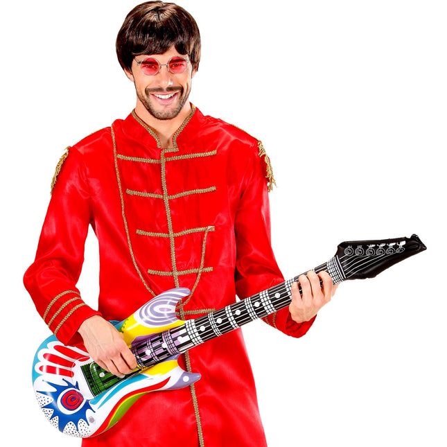 Värillinen väärennetty kitara puhallettava 1.07m