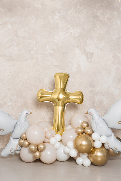 Ehtoollinen Helium ilmapallo Risti Tyhjä 1.3m