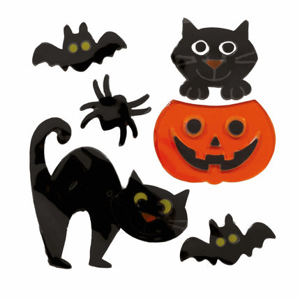 Halloween ikkuna koristelu eläimet