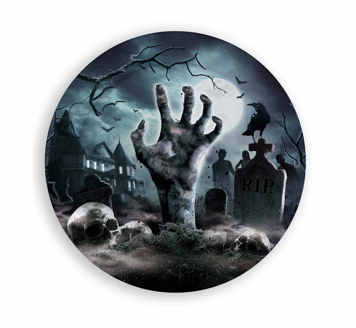 Halloween hautausmaan lautaset 23cm 6kpl