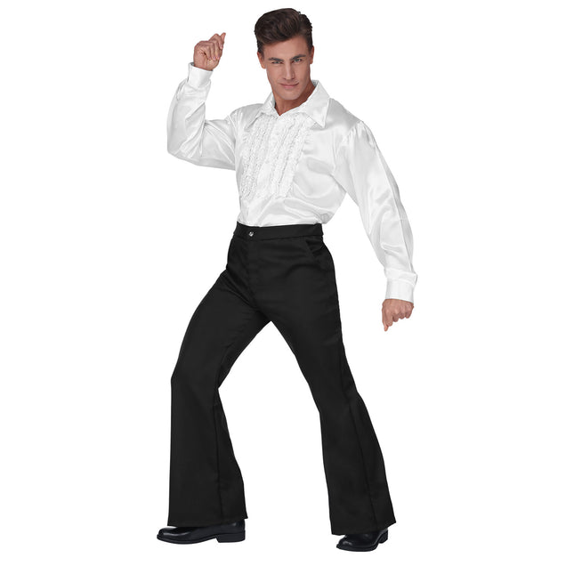 Disco 70S Housut Musta Miehet