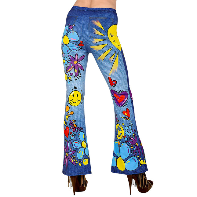 Hippie 60S legginsit Siniset naiset