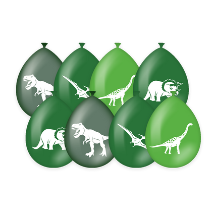 Dino ilmapallot 30cm 8kpl