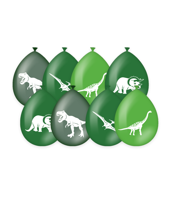 Dino ilmapallot 30cm 8kpl