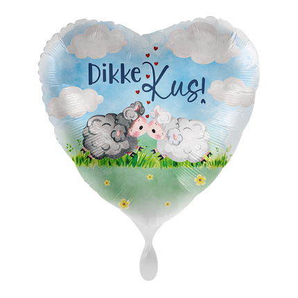 Paksu Kiss Helium ilmapallo tyhjä