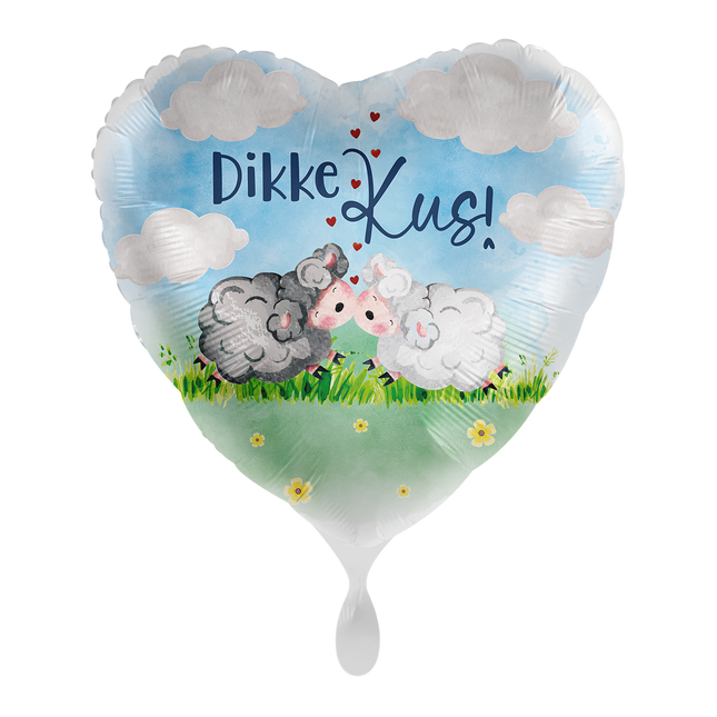 Paksu Kiss Helium ilmapallo tyhjä