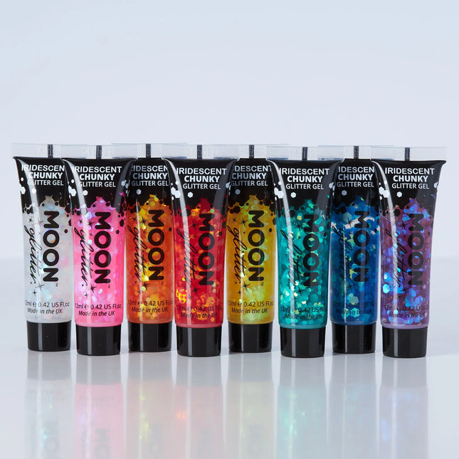 Moon Glitter Iridescent Chunky Glitter Gel Keltainen 12ml