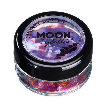Moon Glitter Iridescent Chunky Glitter Violetti 3g