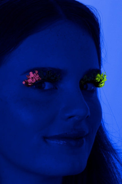 PXP Fake Lashes Glitter UV Vihreä/Hotpink Barranquilla