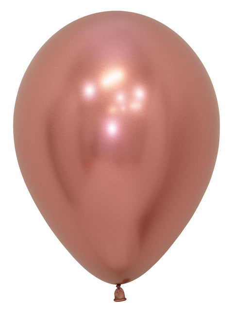 Ilmapallot Reflex Rose Gold 30cm 12kpl
