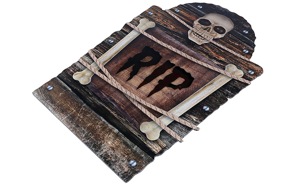 Ruskea Halloween koriste hautakivi Rip 56cm