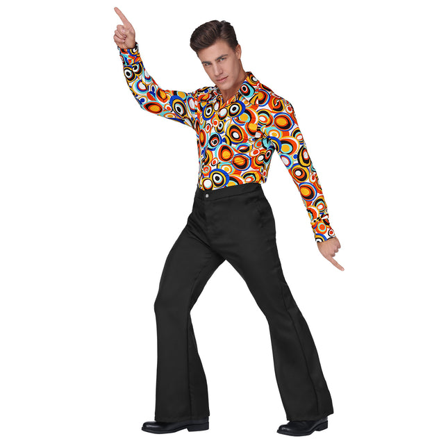 Disco 70S Housut Musta Miehet