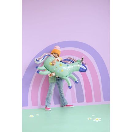 Yksisarvinen helium ilmapallo tyhjä