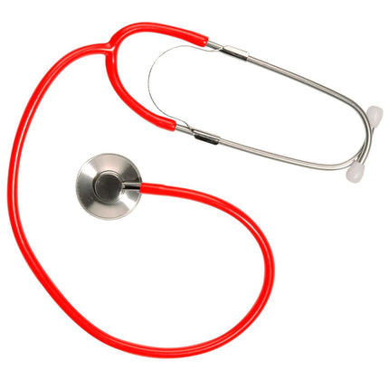 Lääkäri väärennetty stetoskooppi punainen