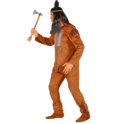 Intialainen puku Ruskea Miehet 3 kpl