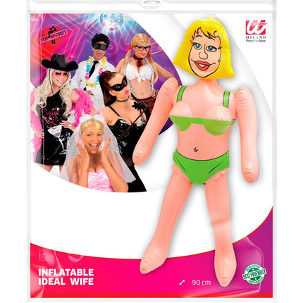 Puhallettava mallinukke nainen 90cm