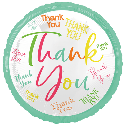 Kiitos Helium ilmapallo värillinen 45cm