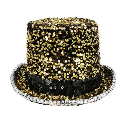Kulta hopea hattu paljetteja