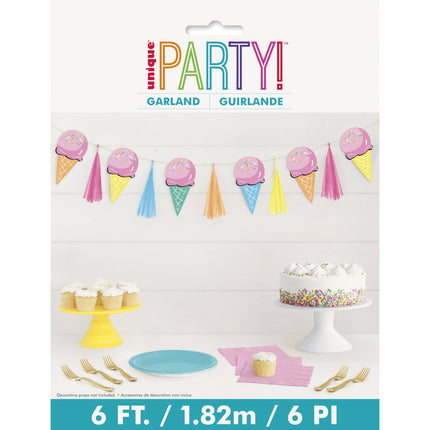 Jäätelö seppele 1.83m