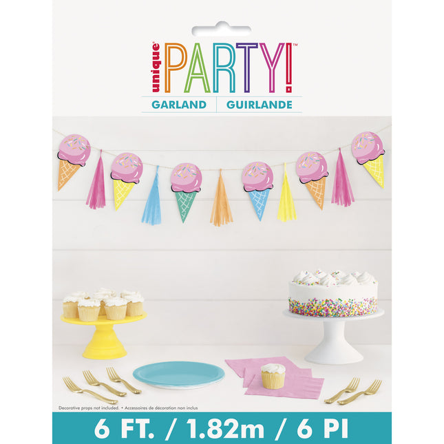 Jäätelö seppele 1.83m