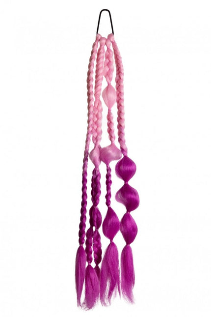 Hiusten pidennys Festival Pehmeä vaaleanpunainen/kuuma vaaleanpunainen