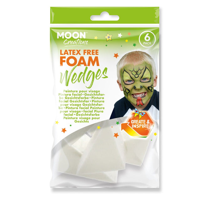 Moon Creations Latex-vapaa vaahtomuovikiila 6 pakettia