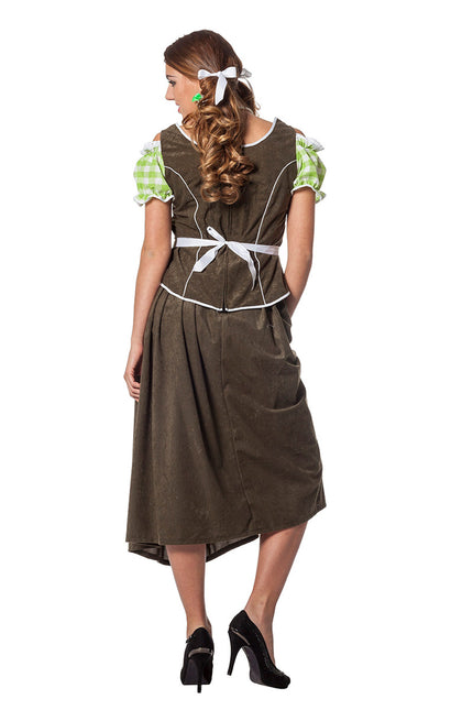Vihreä Dirndl mekko Oktoberfest Ladies